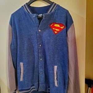 Superman Button Down Sweater